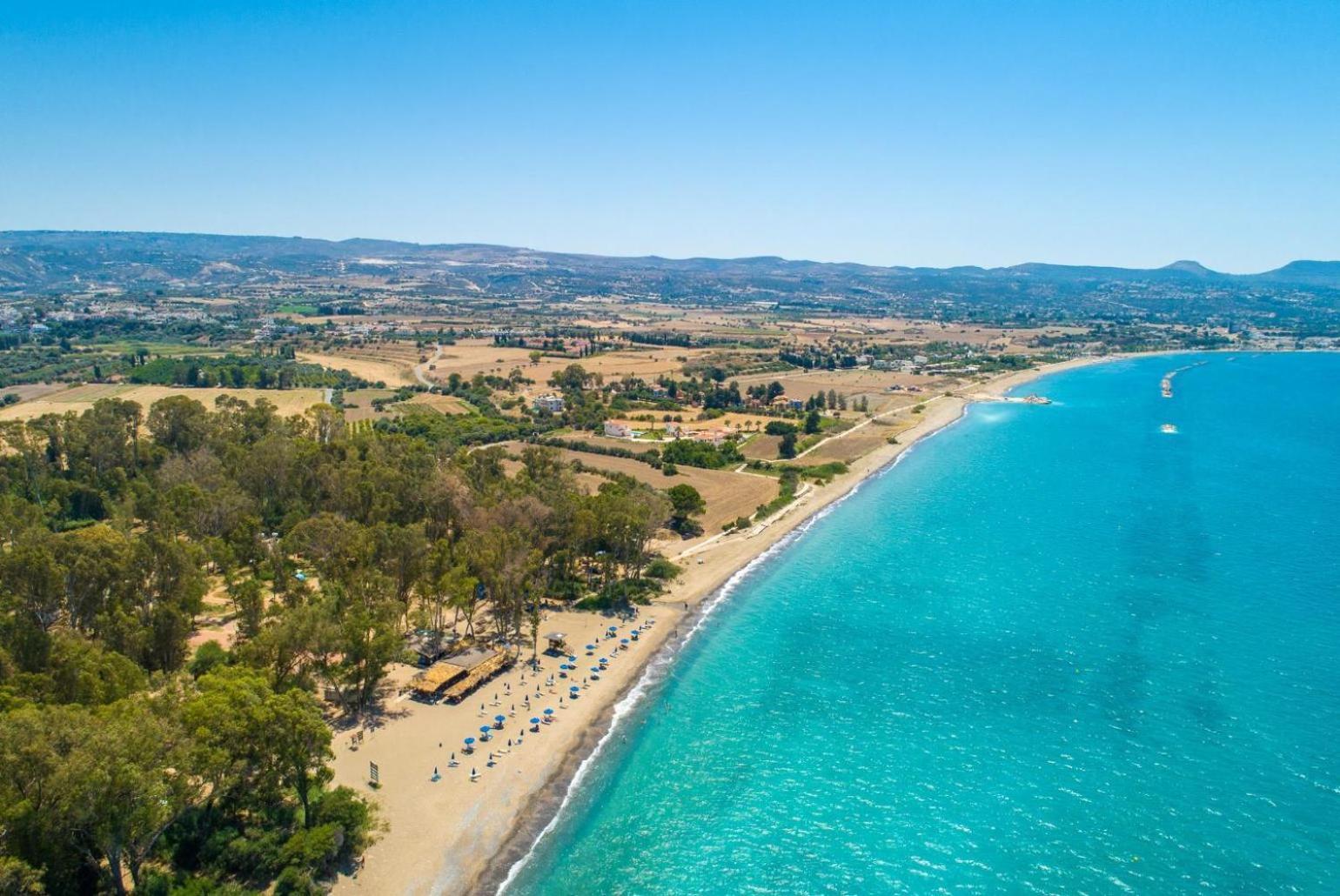 Sun Beach Villa Thio Polis Exterior foto