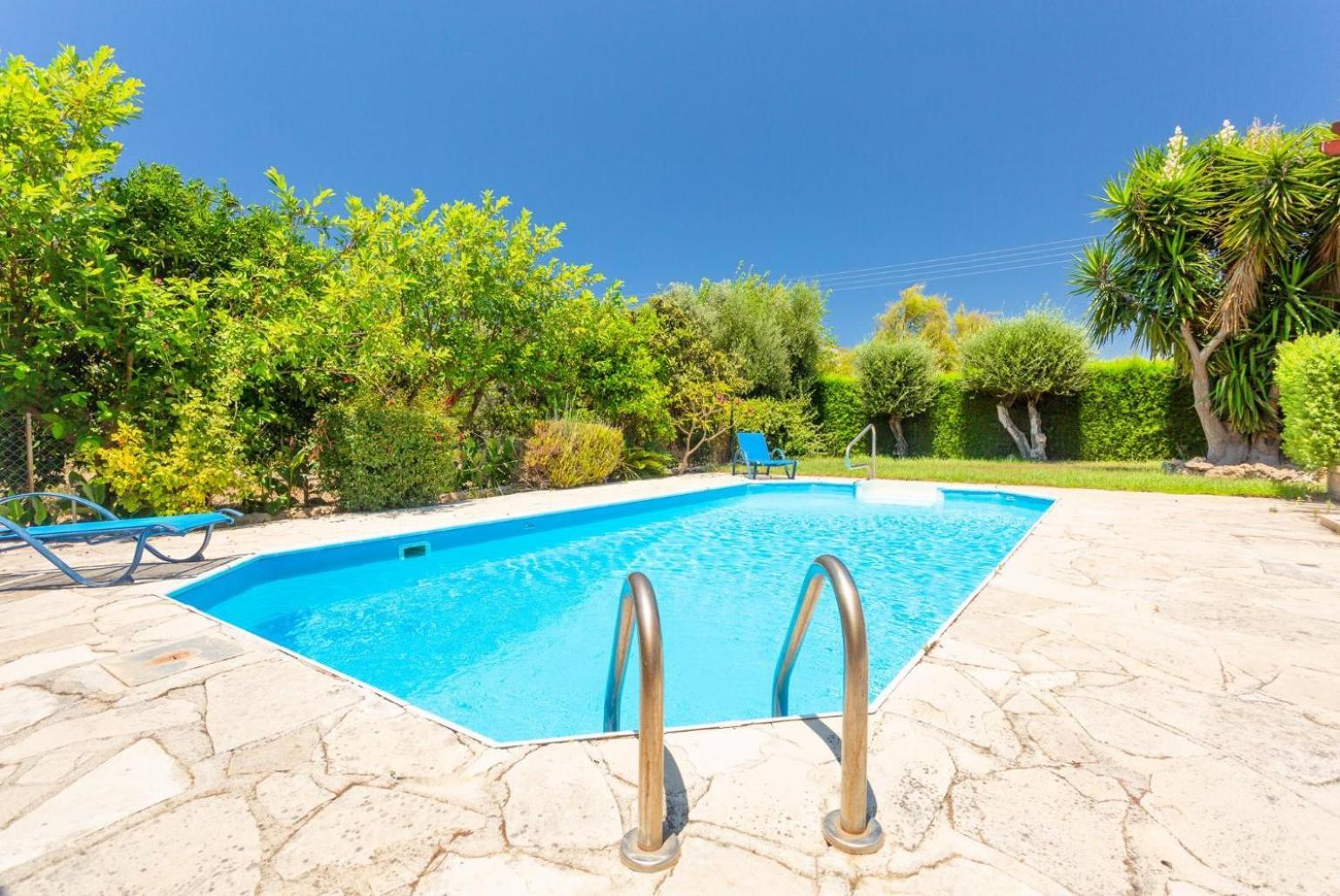 Sun Beach Villa Thio Polis Exterior foto